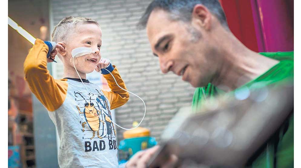 Geen patient maar popster
