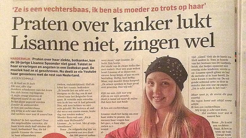 Interview Lisanne in het AD - Thumb